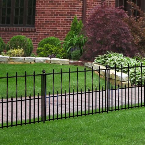 The picket garden fence beautifully accents areas around flower beds, sidewalks, and more. . Home depot decorative fence